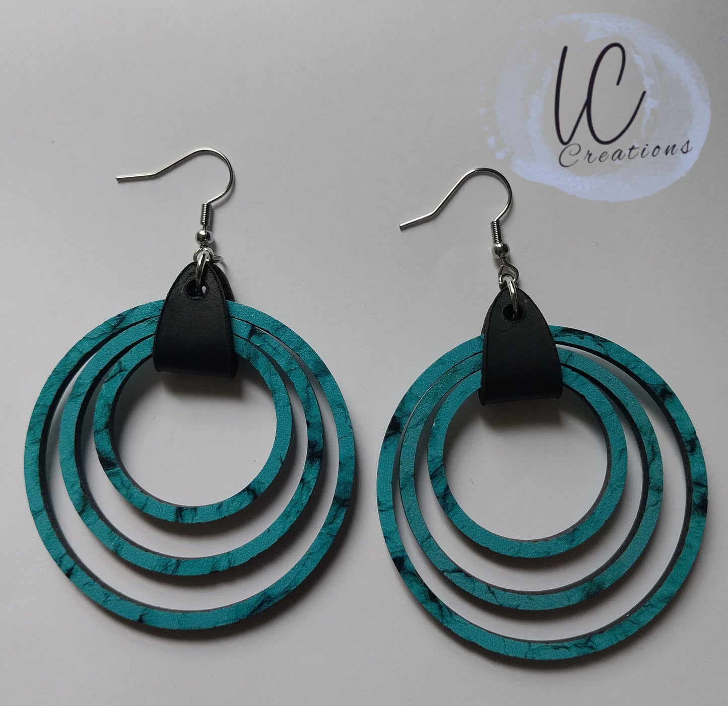 Turquoise Hoops