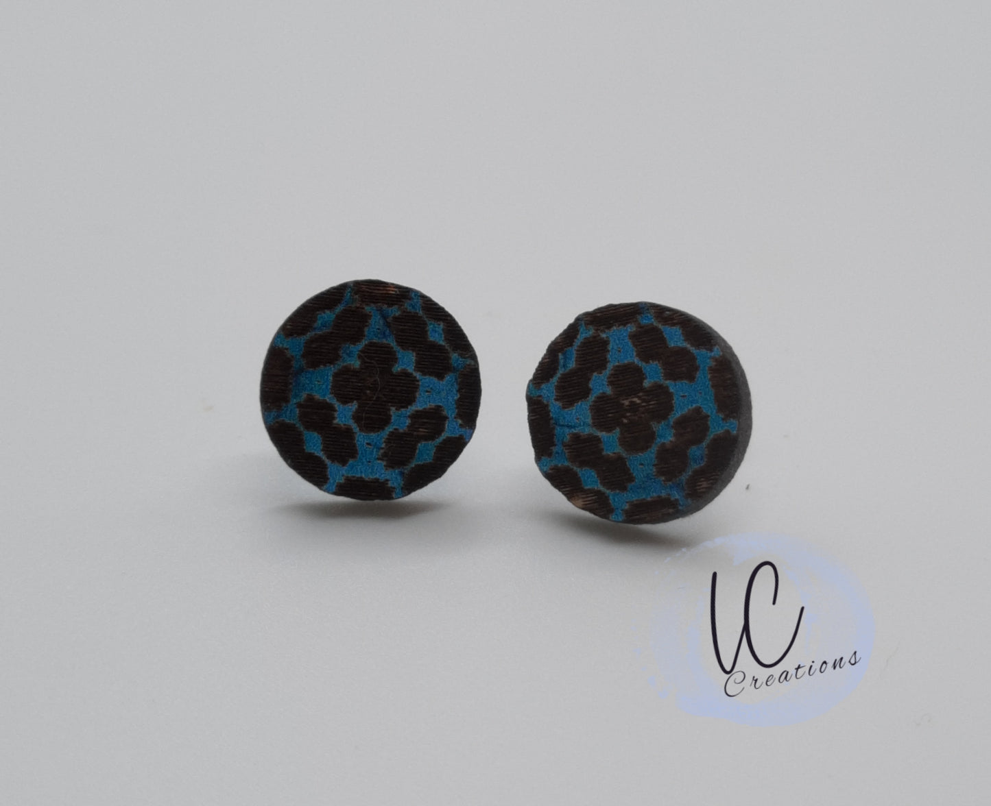 Geo Turquoise Stud