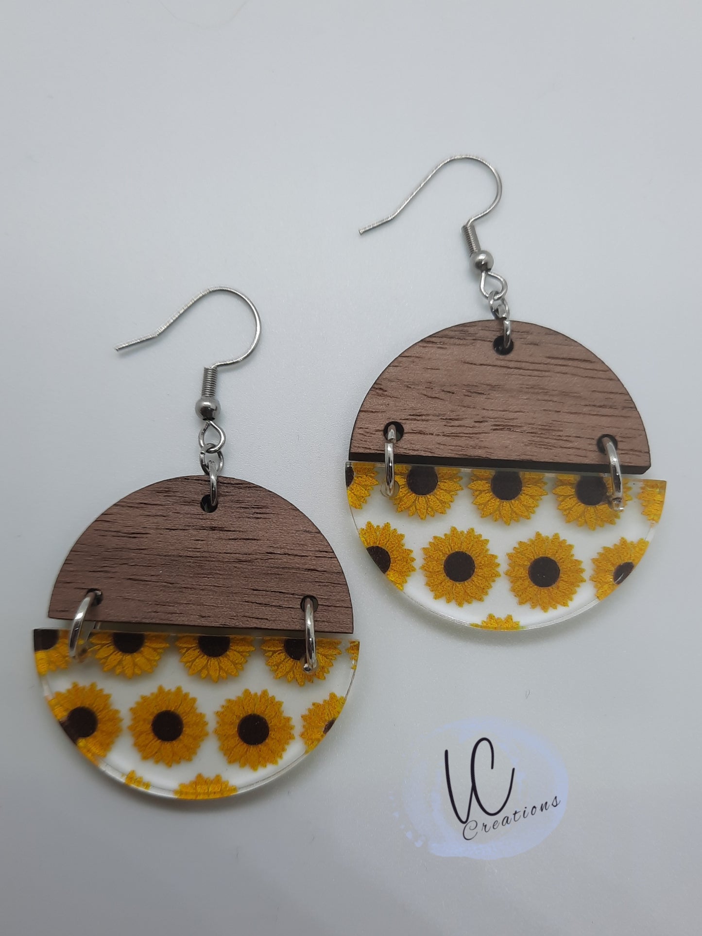 Sunflower Circle Dangle