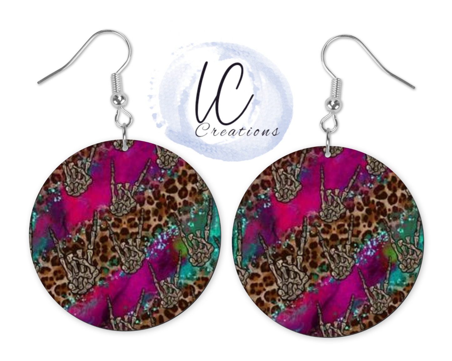 Skeleton Rock n Roll Dangles