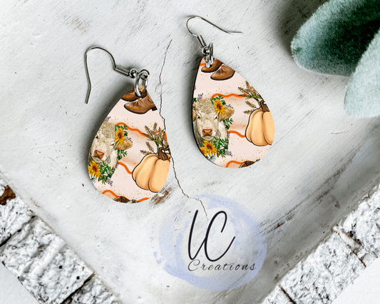 Pumpkin N Cow Teardrop