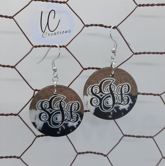 Monogram with Cowhide Dangle