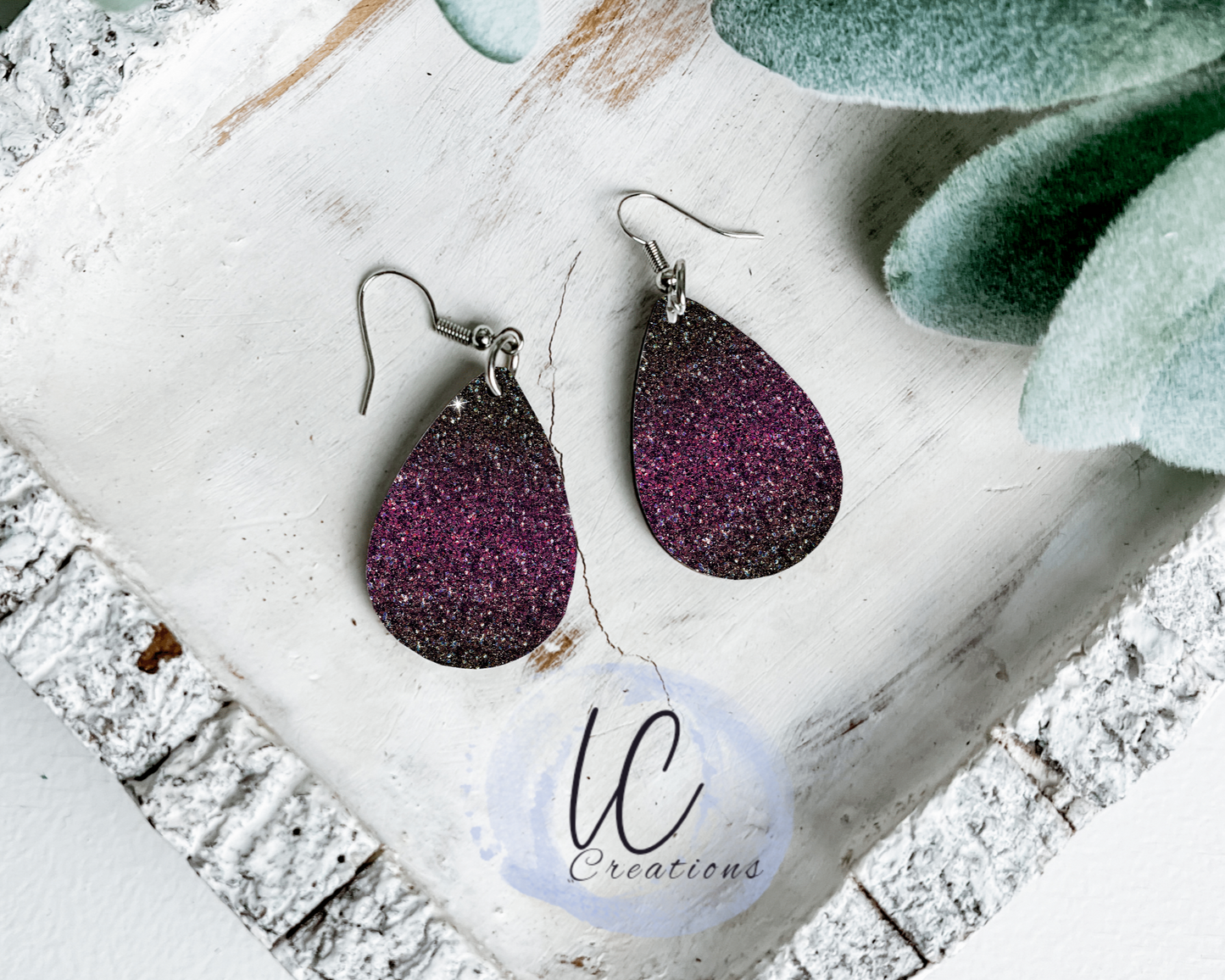 Spook Glitter Teardrop