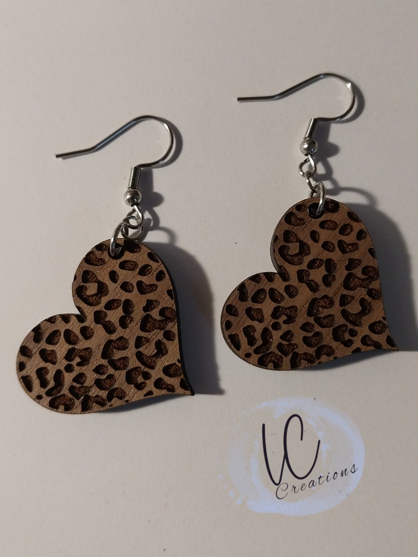 Cheetah Heart Dangle