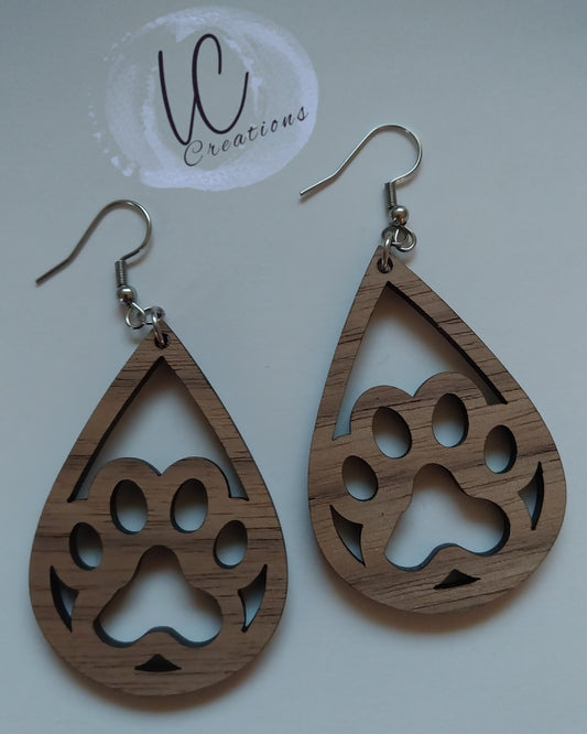 Wooden Pawprints